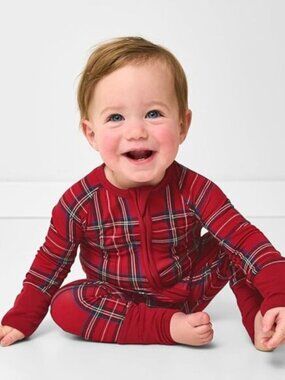 Little Sleepies Holiday Plaid Zippy 6-12 Months